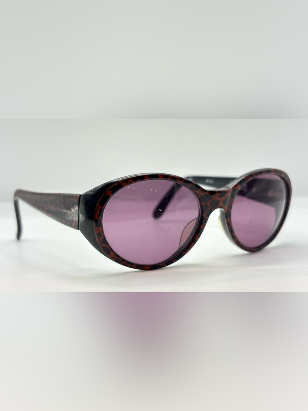 Andrea Jovine A110 Brown Oval Sunglasses Frames Only